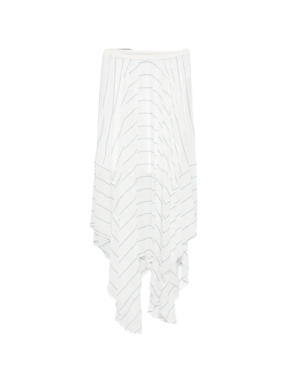 BONDI BORN striped long skirt - Bianco