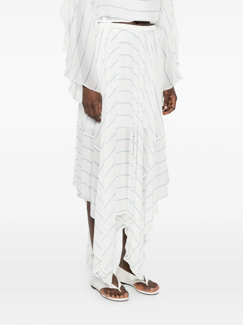 Striped Long Skirt