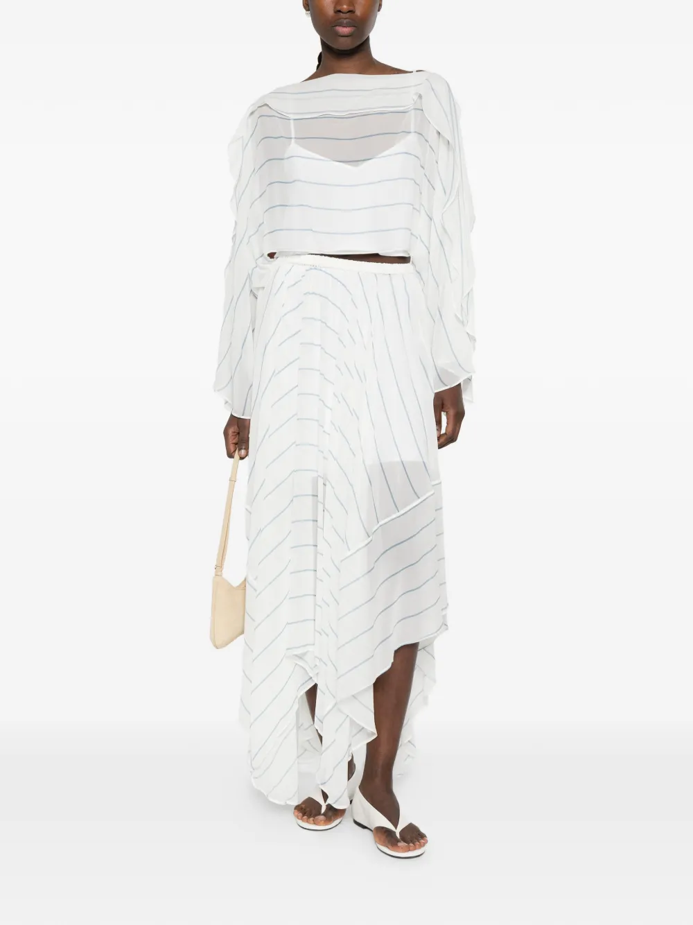 Striped Long Skirt