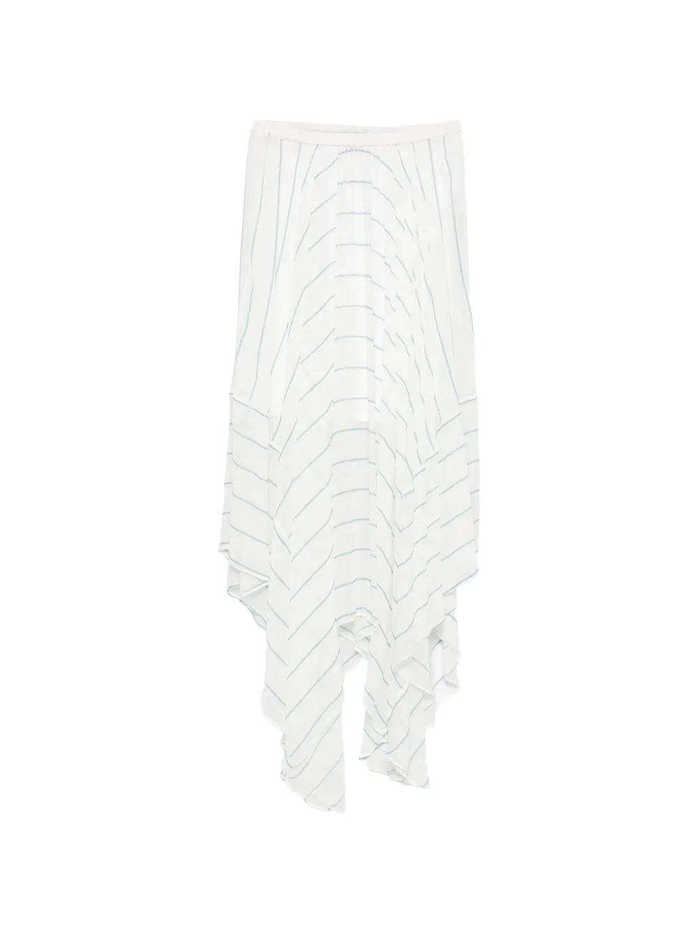 BONDI BORN striped long skirt - Bianco