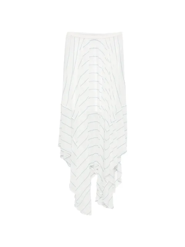 Bondi Born Striped Long Skirt in White