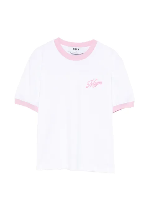 MSGM embroidery T-shirt