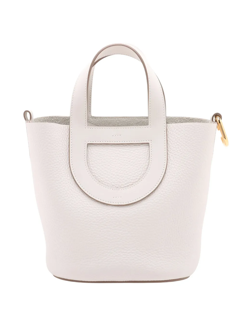 Hermès Pre-Owned 2024 Clemence and Swift In The Loop 18 handbag - Bianco