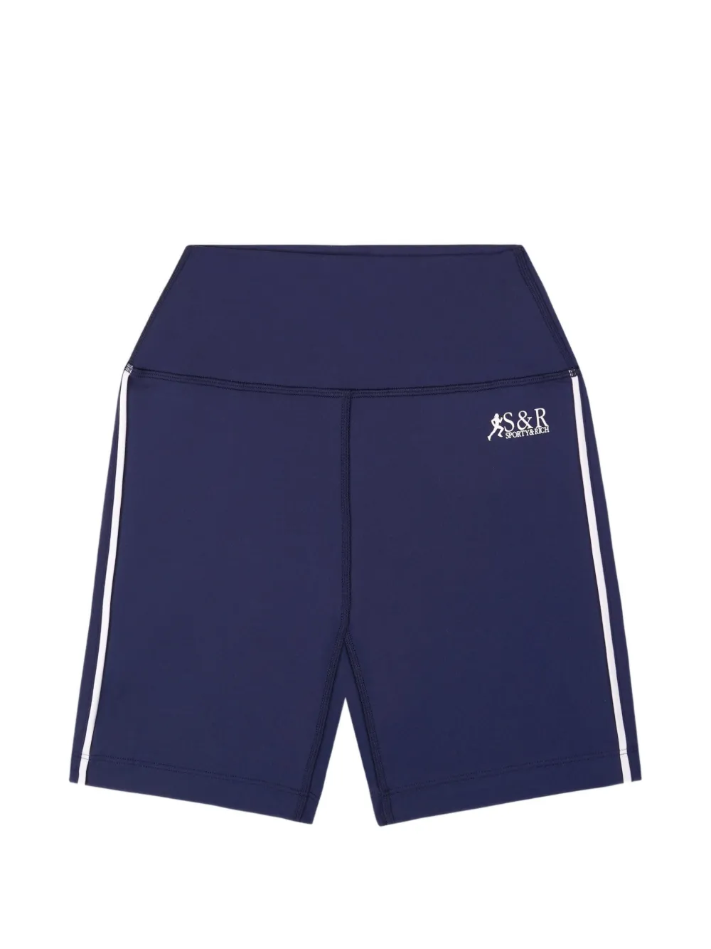 Sporty & Rich SR Runner stripe-detail shorts - Blu