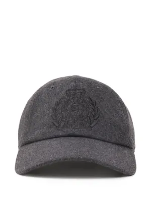 ROA logo-detail Wool Beanie Hat | Grey | FARFETCH
