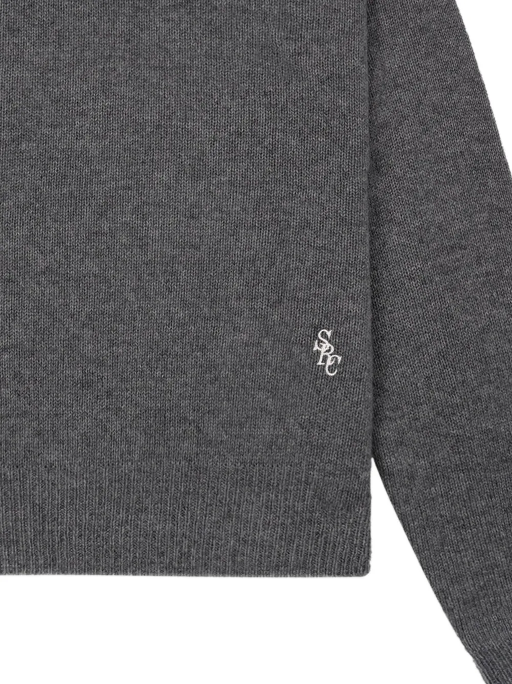 Sporty & Rich SRC trui met logodetail Grijs