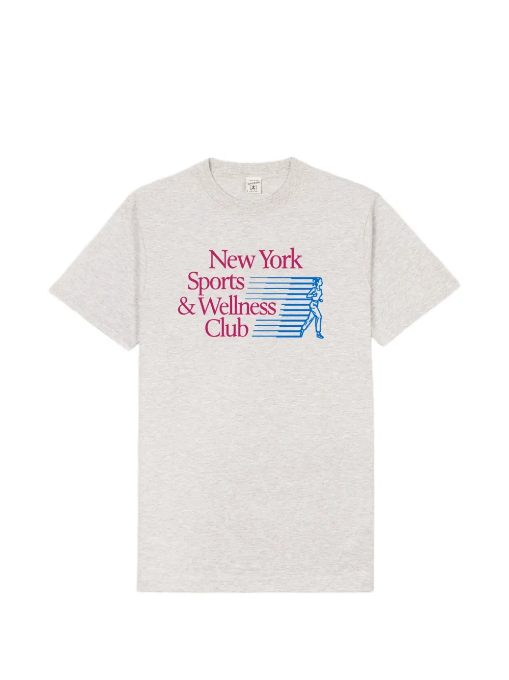 Sporty & Rich NY Motion graphic-print T-shirt - Grigio