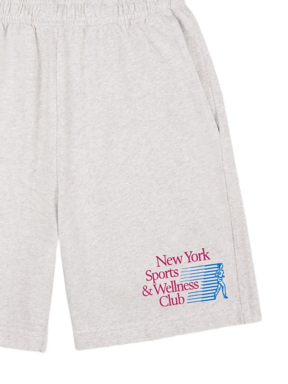 Sporty & Rich NY Motion shorts Grijs
