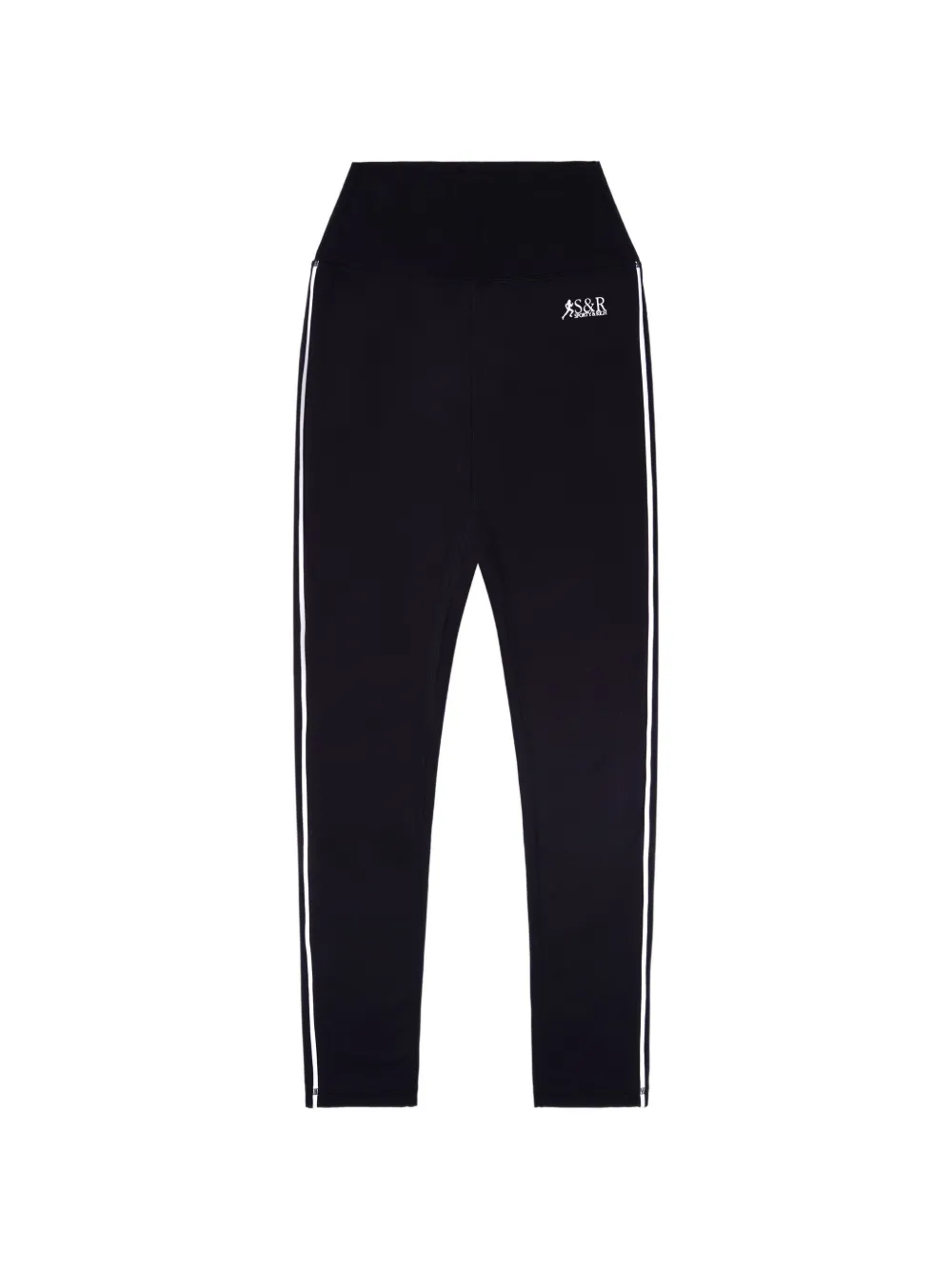 Sporty & Rich SR Runner striped leggings - Nero