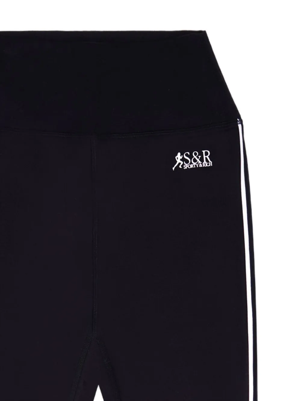 Sporty & Rich SR Runner gestreepte legging Zwart