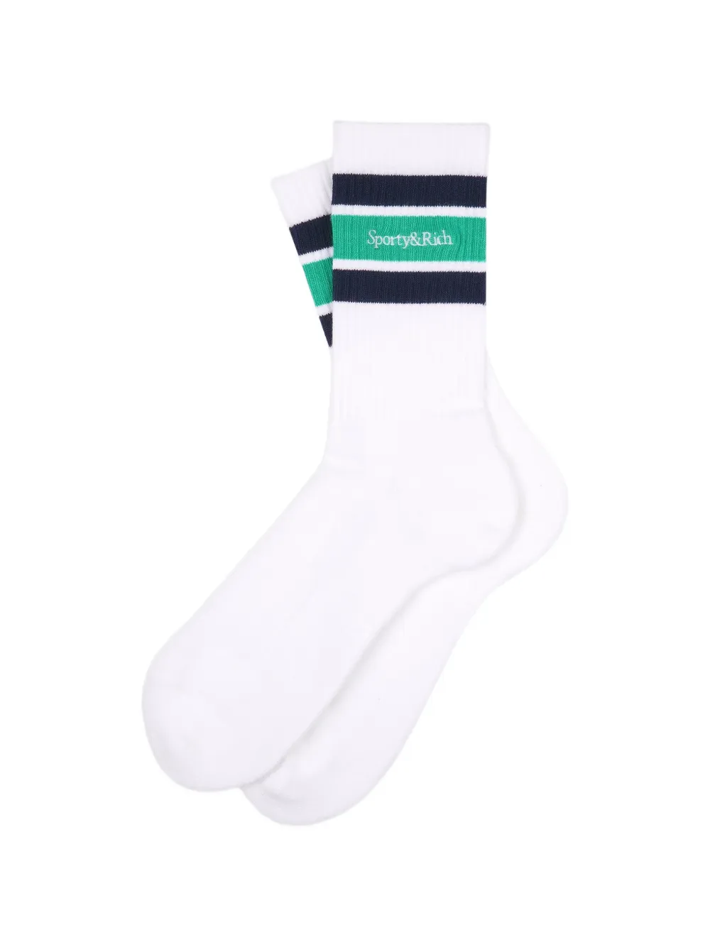 Sporty & Rich striped socks - Bianco
