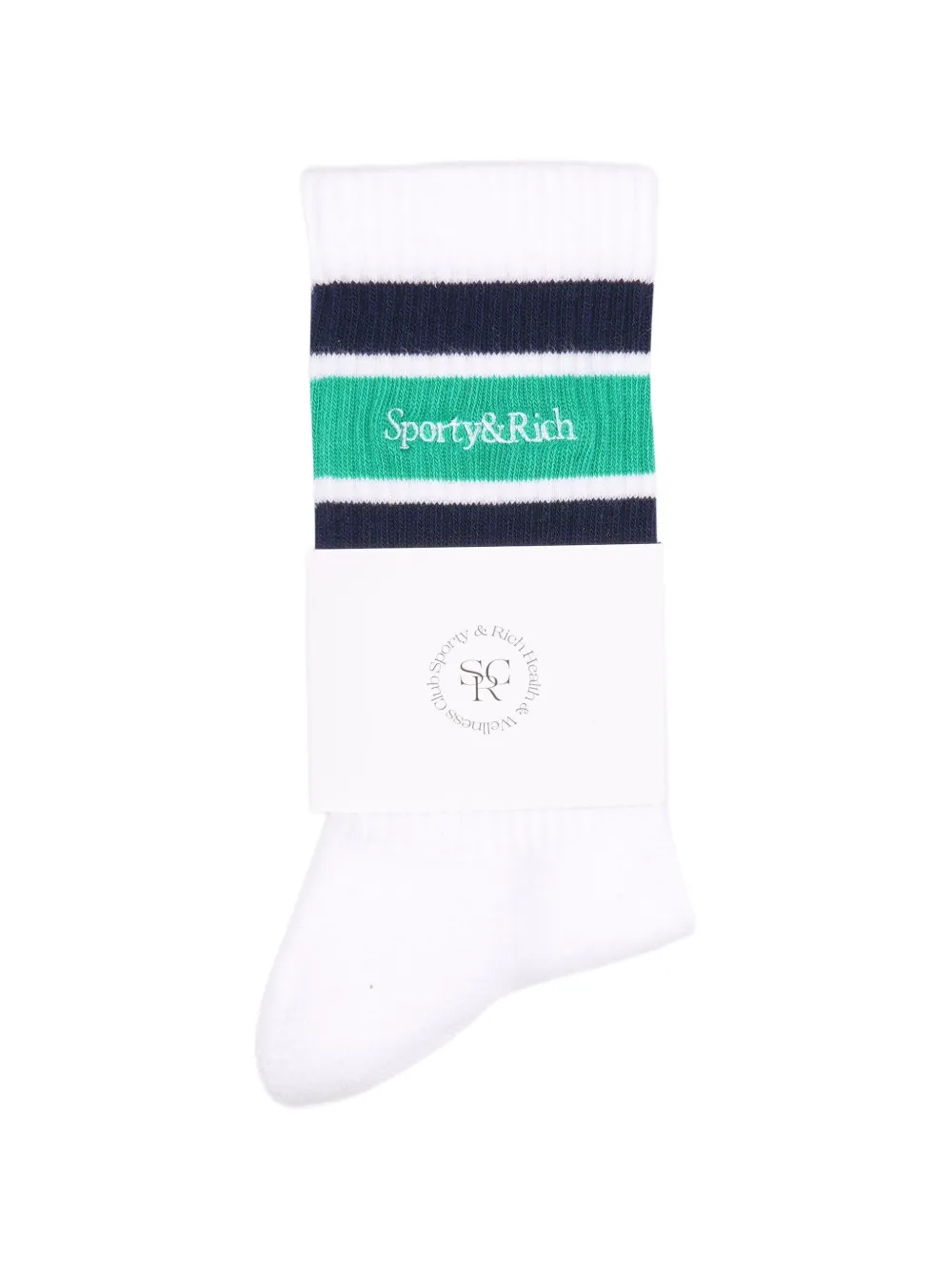 Sporty & Rich Gestreepte sokken Wit