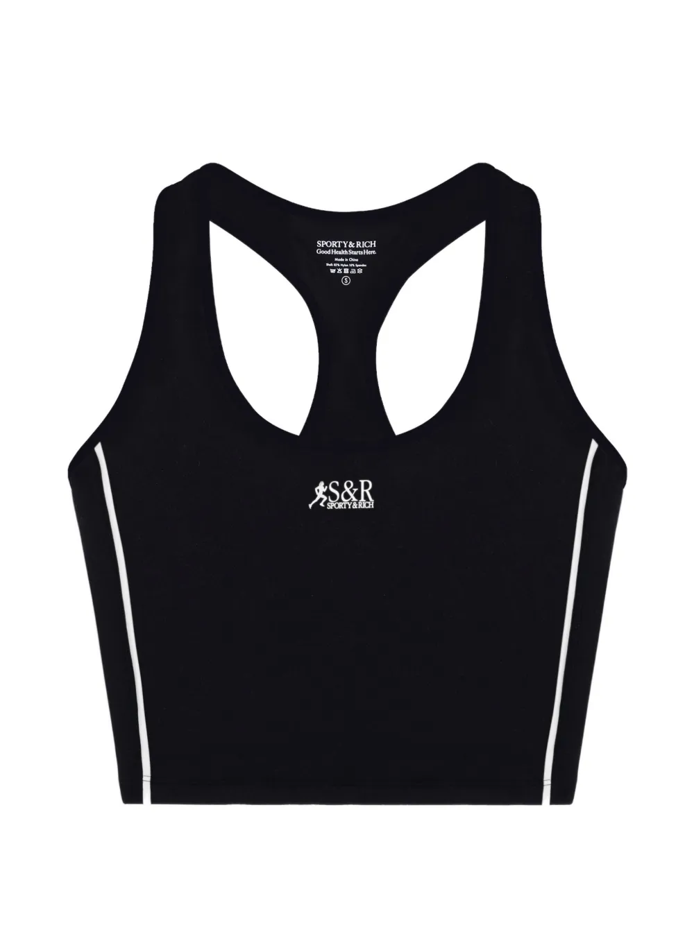 Sporty & Rich SR Runner Sports tank top - Nero