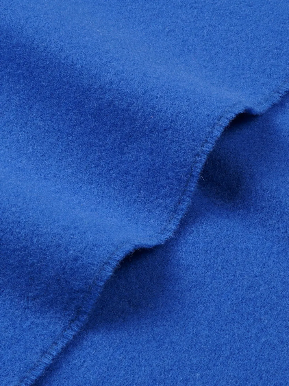 Sporty & Rich Sjaal met franje en logo Blauw