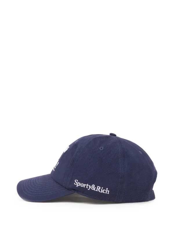 Sporty & Rich レタリング キャップ | ブルー | FARFETCH JP