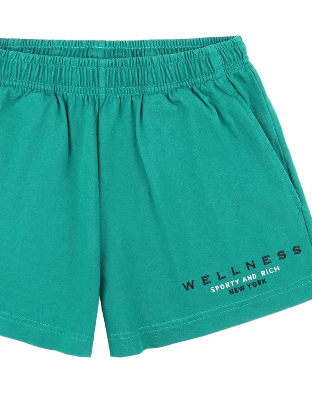 Sporty & Rich Shorts met borduurwerk Groen