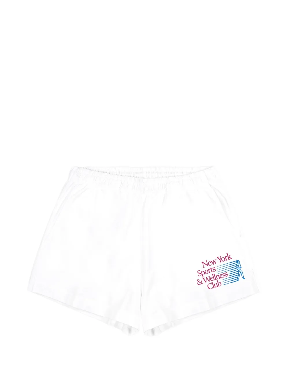 Sporty & Rich NY Motion Disco shorts - Bianco