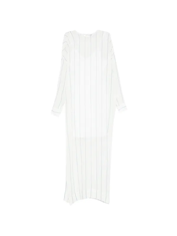 Bondi Born Capri Striped Tunic Maxi Dress in White