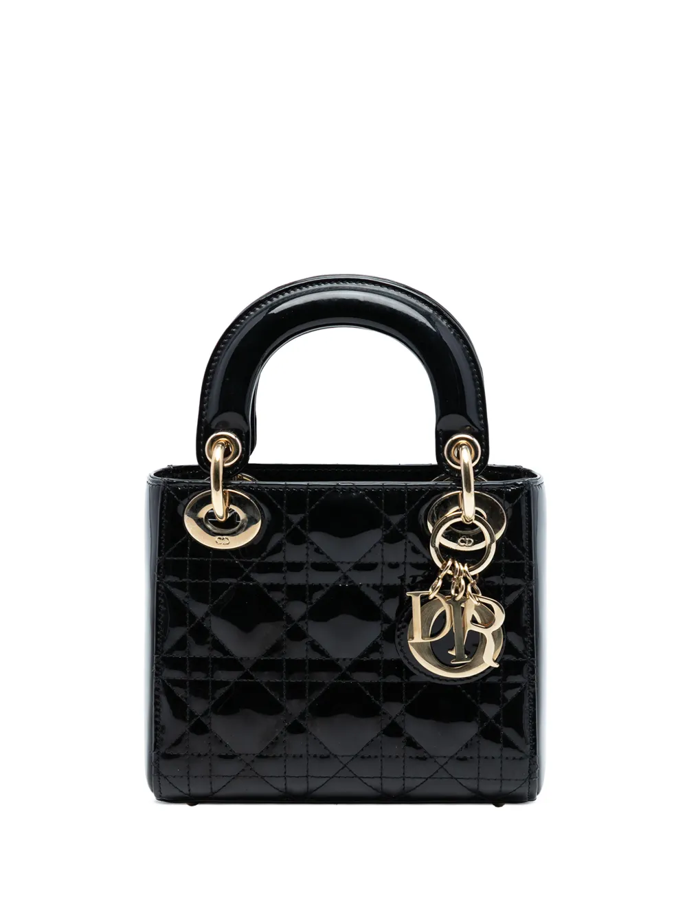 2019 Mini Patent Cannage Lady Dior satchel