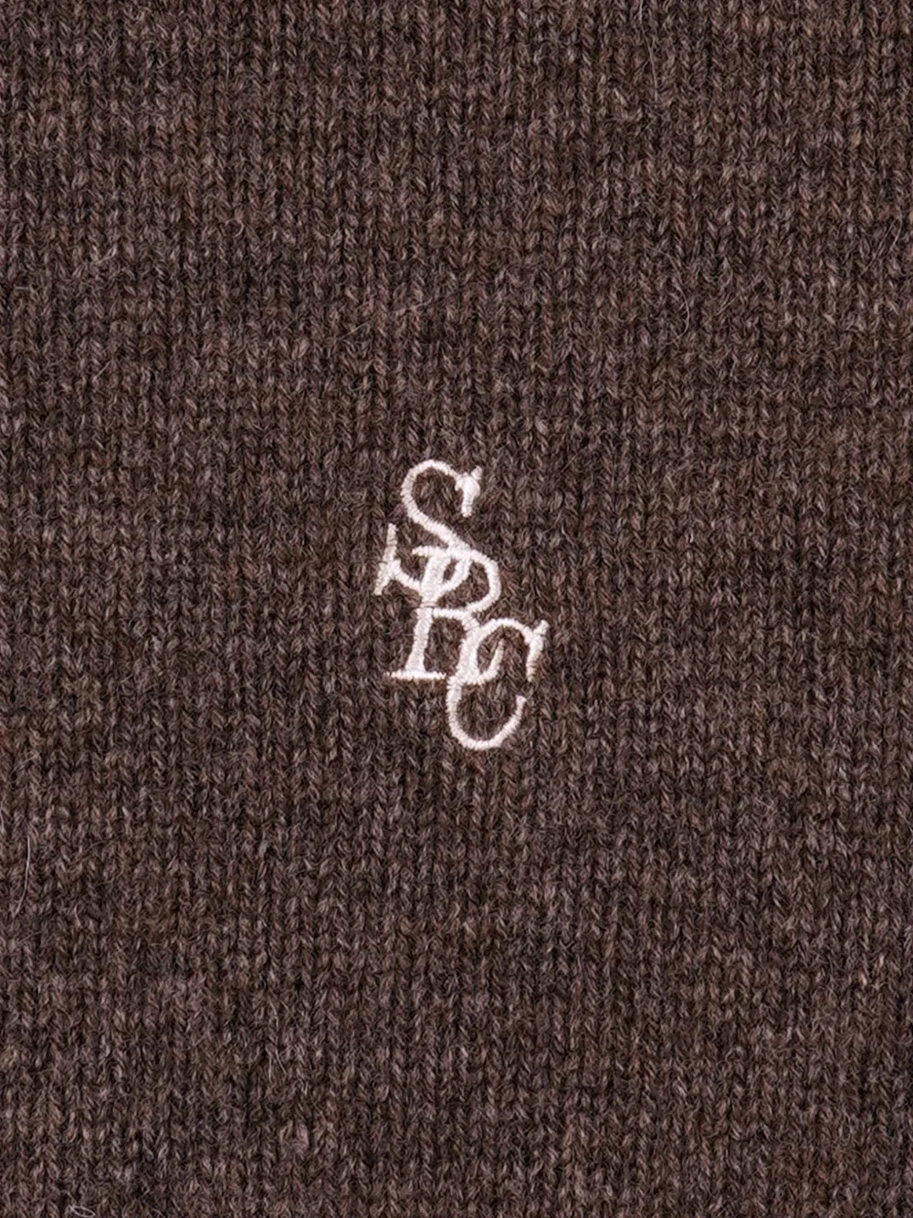 Sporty & Rich Broek met geborduurd logo Bruin