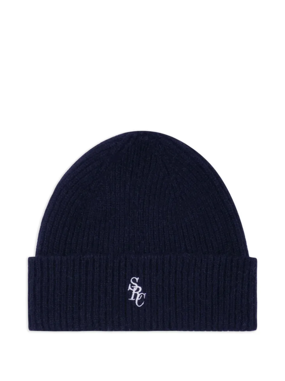 Sporty & Rich embroidered-logo beanie hat - Blu