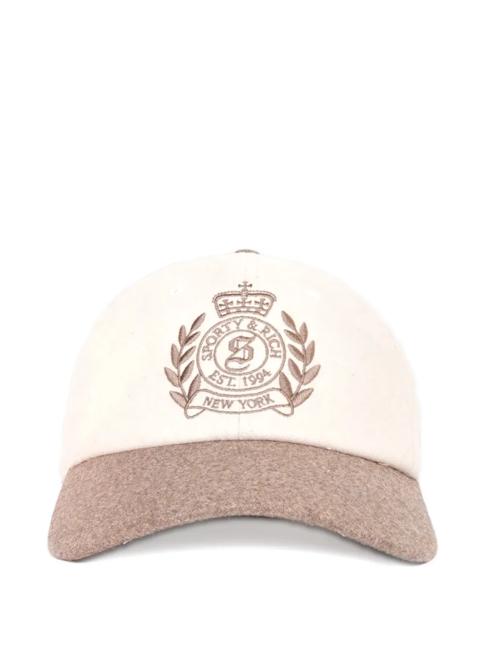 Sporty & Rich embroidered-logo baseball cap - Toni neutri