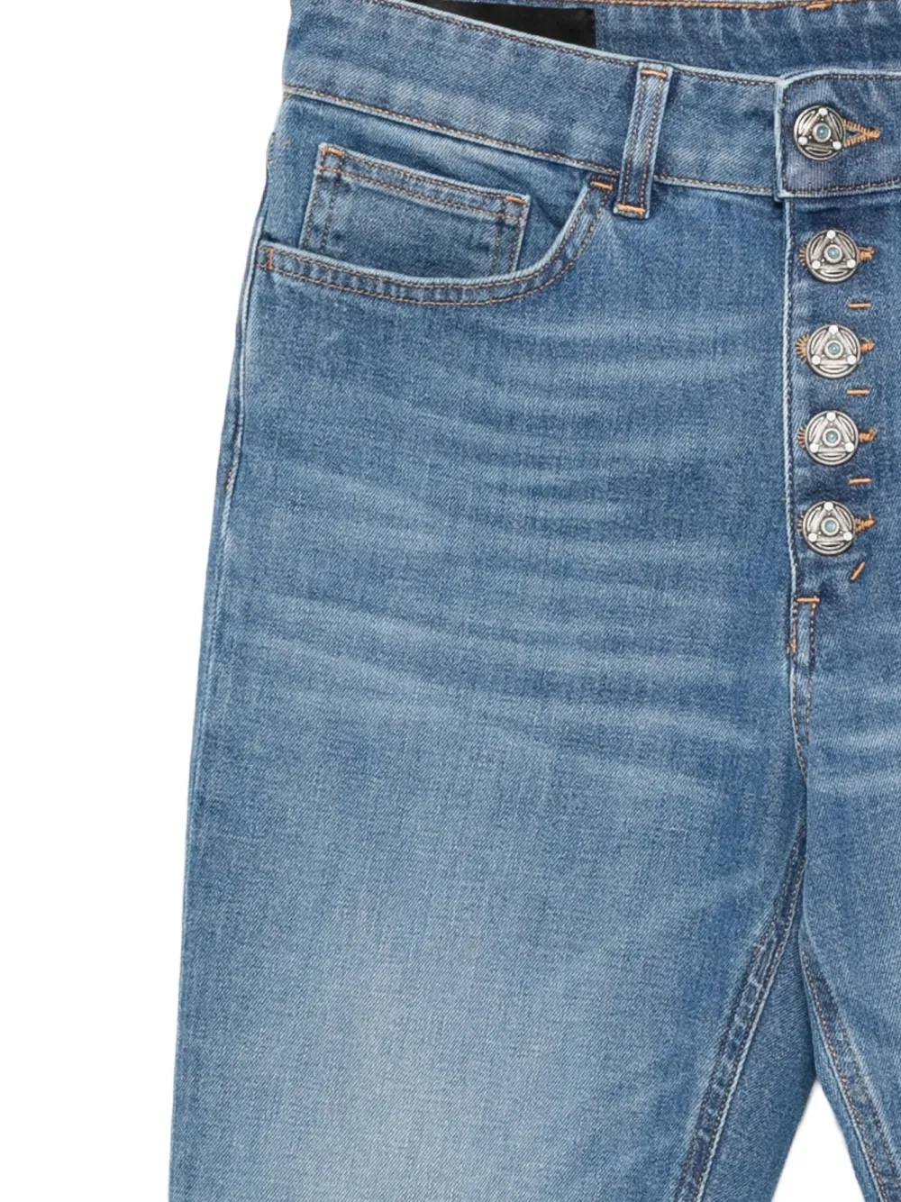 DONDUP Koons broek met knopen Blauw
