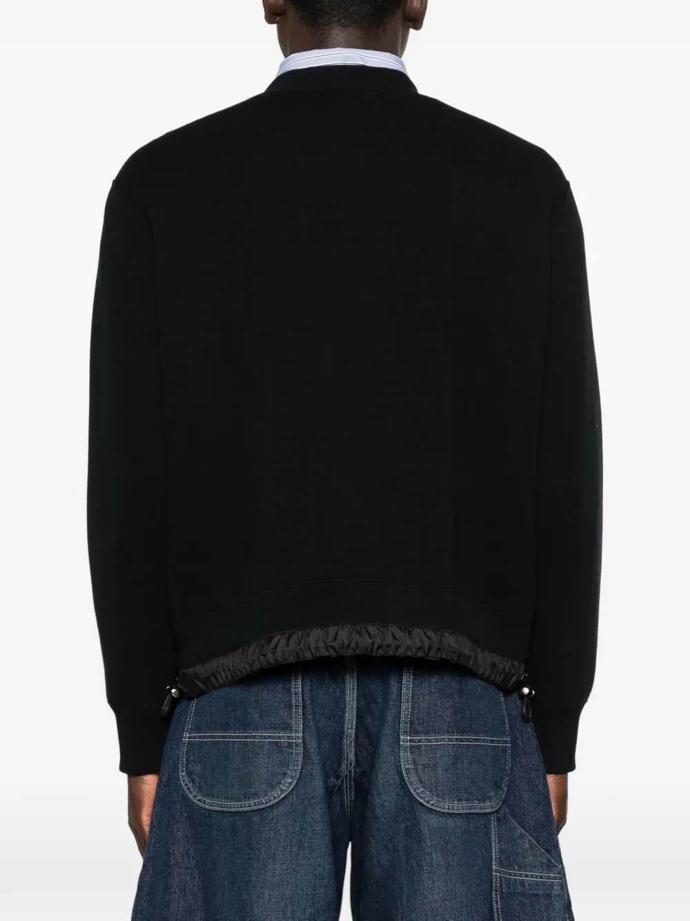 sacai Sweater met trekkoord afwerking Zwart