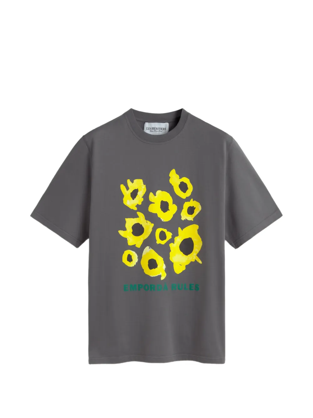 LES HÉRITIERS x Mas Sorrer Girasols printed T-shirt - Grau