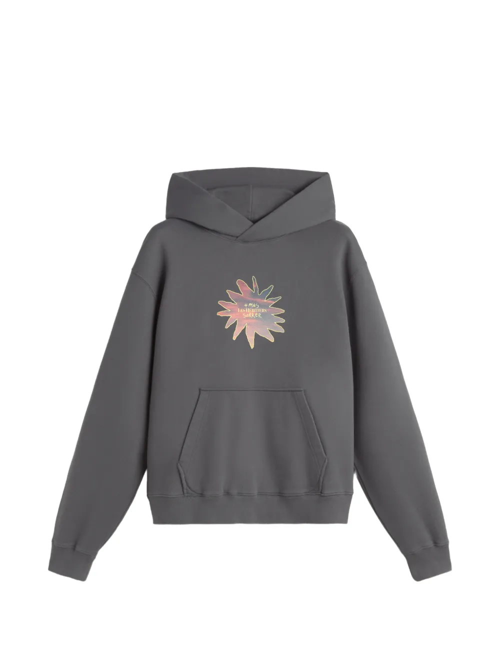LES HÉRITIERS x Mas Sorrer Sunset floral hoodie - Grigio
