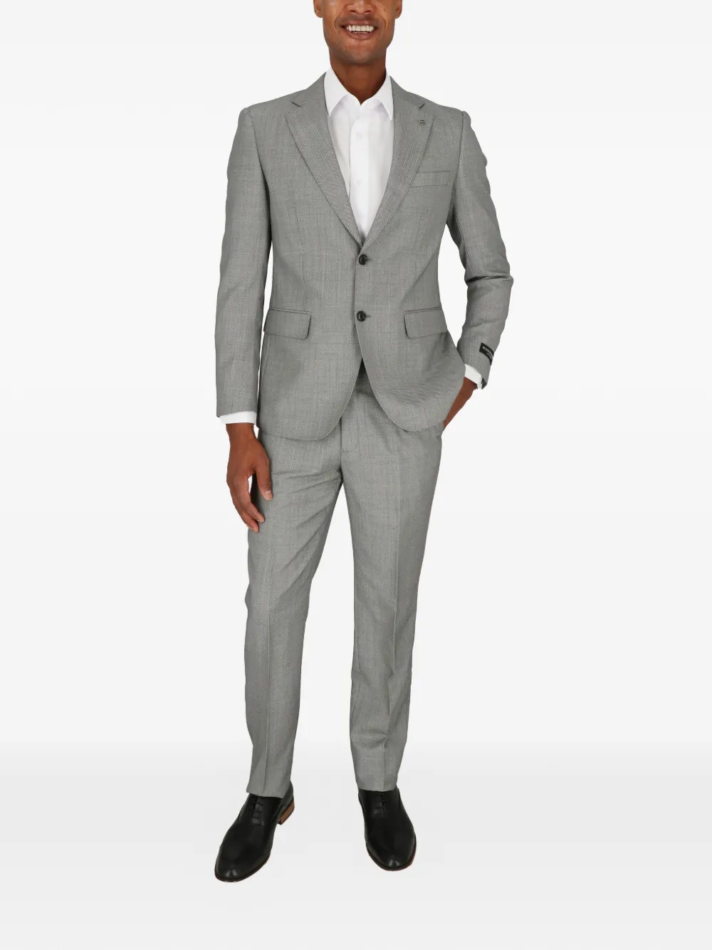 Scotch & Soda button grey black suit - Grigio