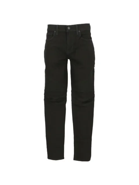 Hudson ribbed-panel jeans