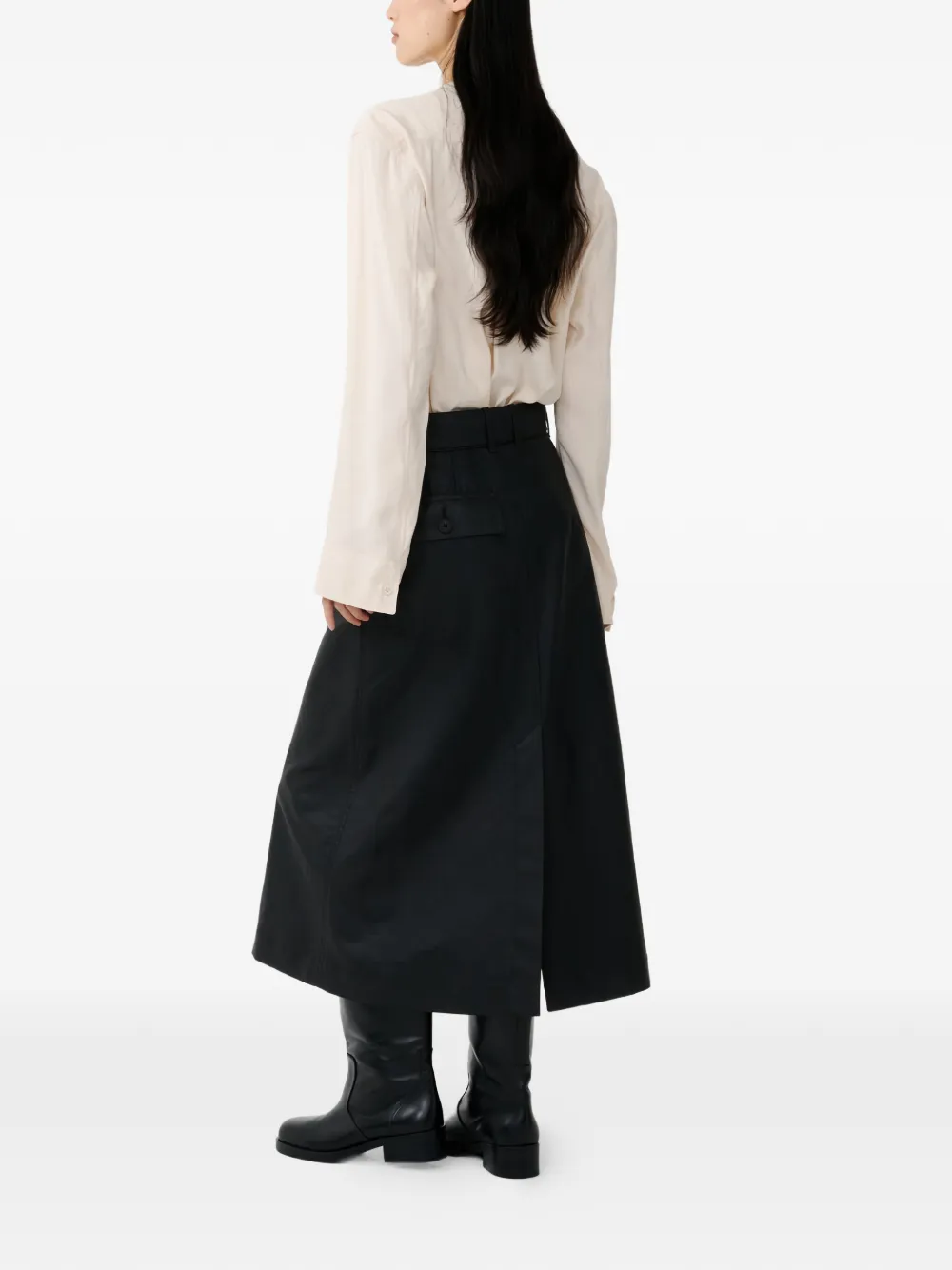 Grasse A-Line Midi Skirt
