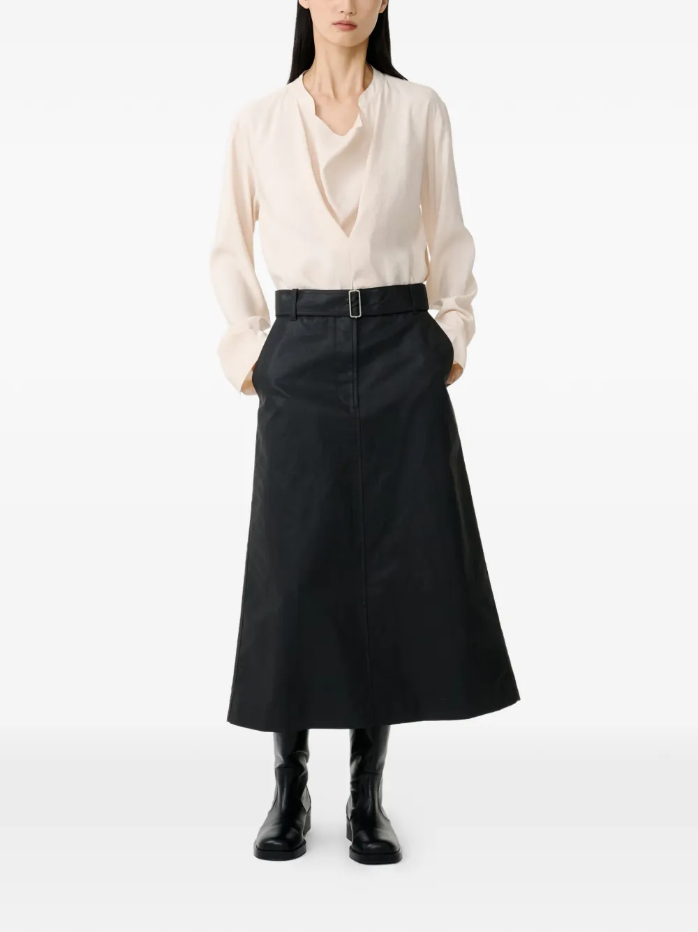 Grasse A-Line Midi Skirt