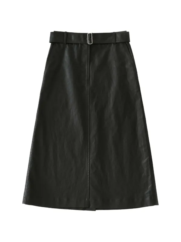 Studio Nicholson Grasse A-line Midi Skirt in Black
