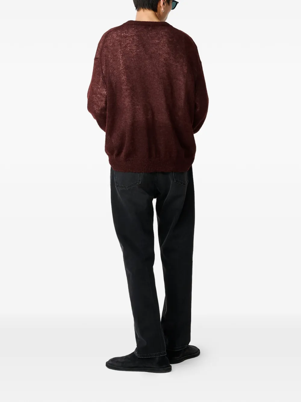 Studio Nicholson Gulf Sweater in Red, view 4