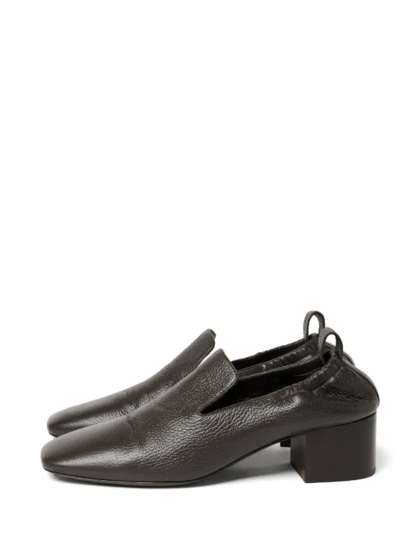 Studio Nicholson Moon Square-toe Pumps in Brown