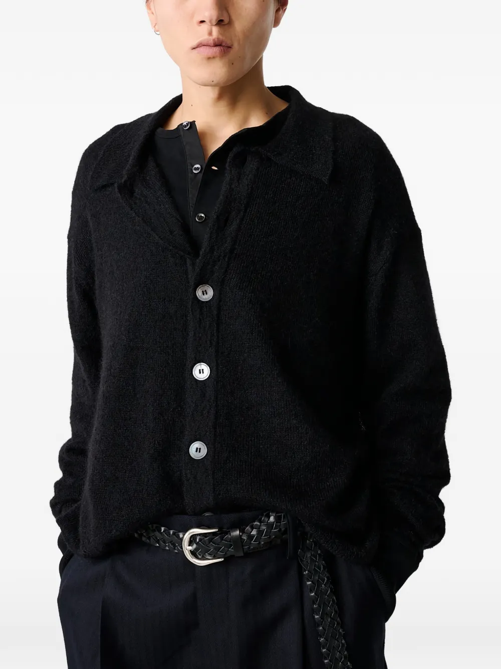 Studio Nicholson Hamto vest met knopen Zwart