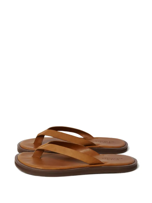 Studio Nicholson Curren Leather Sandals in Neutrals