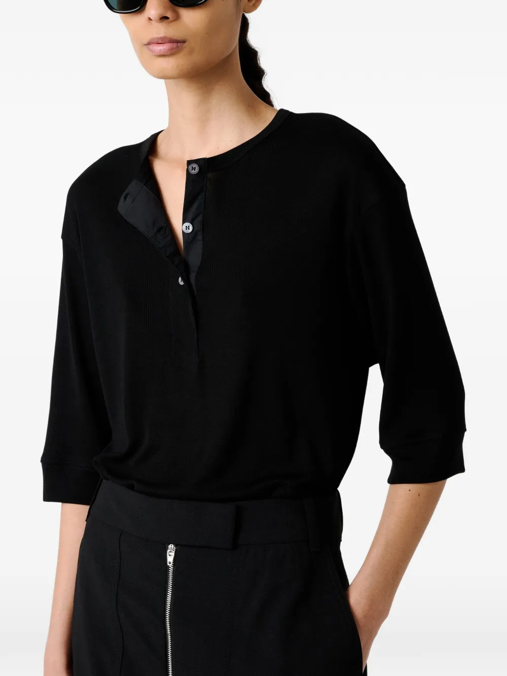Studio Nicholson Lorem T-shirt Zwart