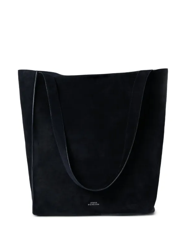 Studio Nicholson Doublet Slouch Suede Shoulder Bag in Blue
