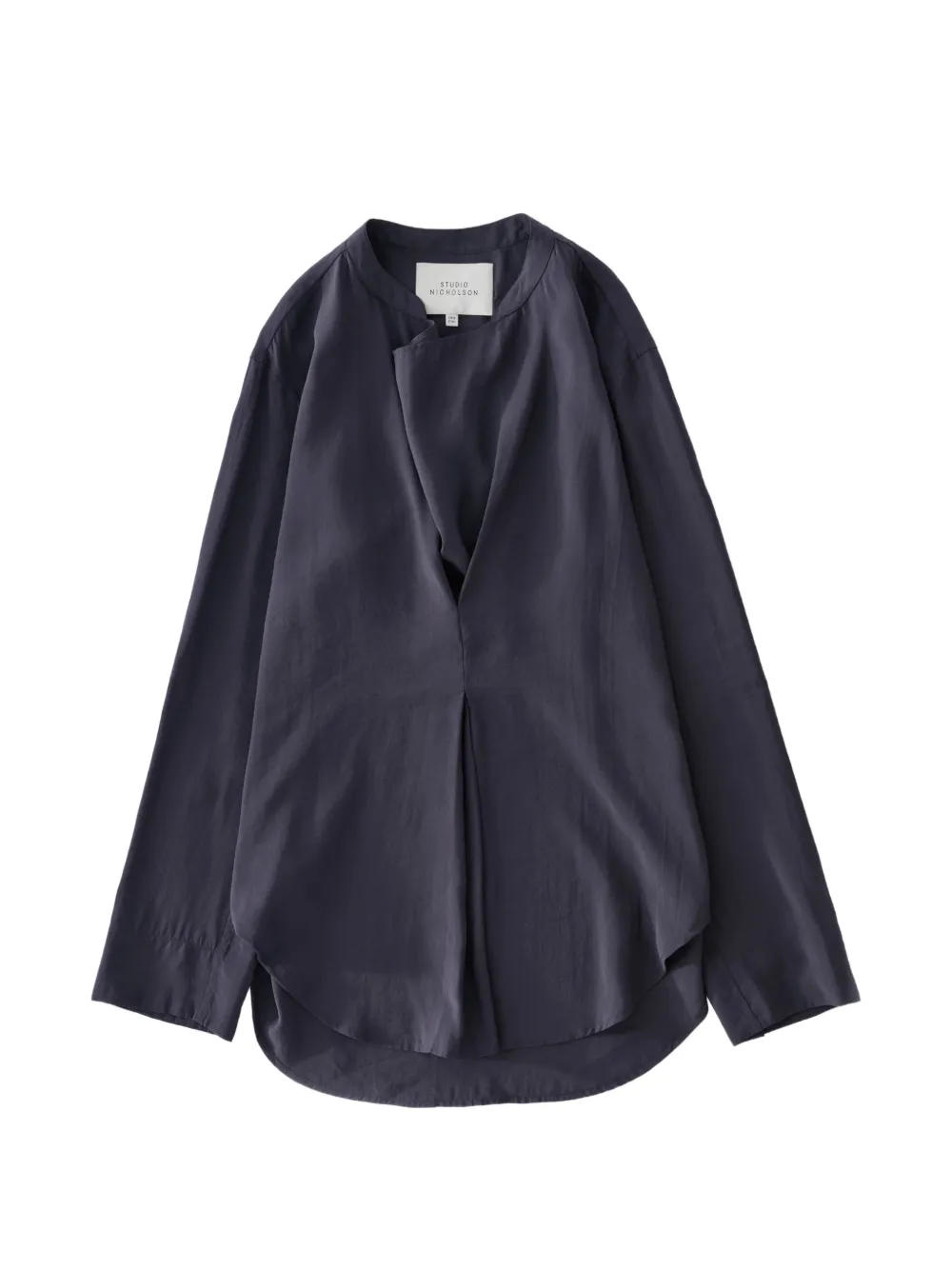 Studio Nicholson Pampa inverted pleat top - Grau