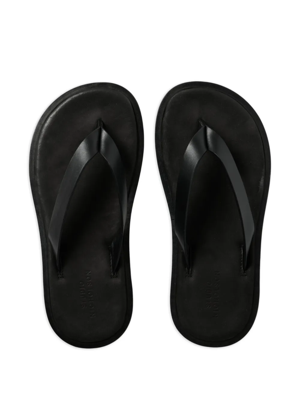 Studio Nicholson Curren leren sandalen Zwart