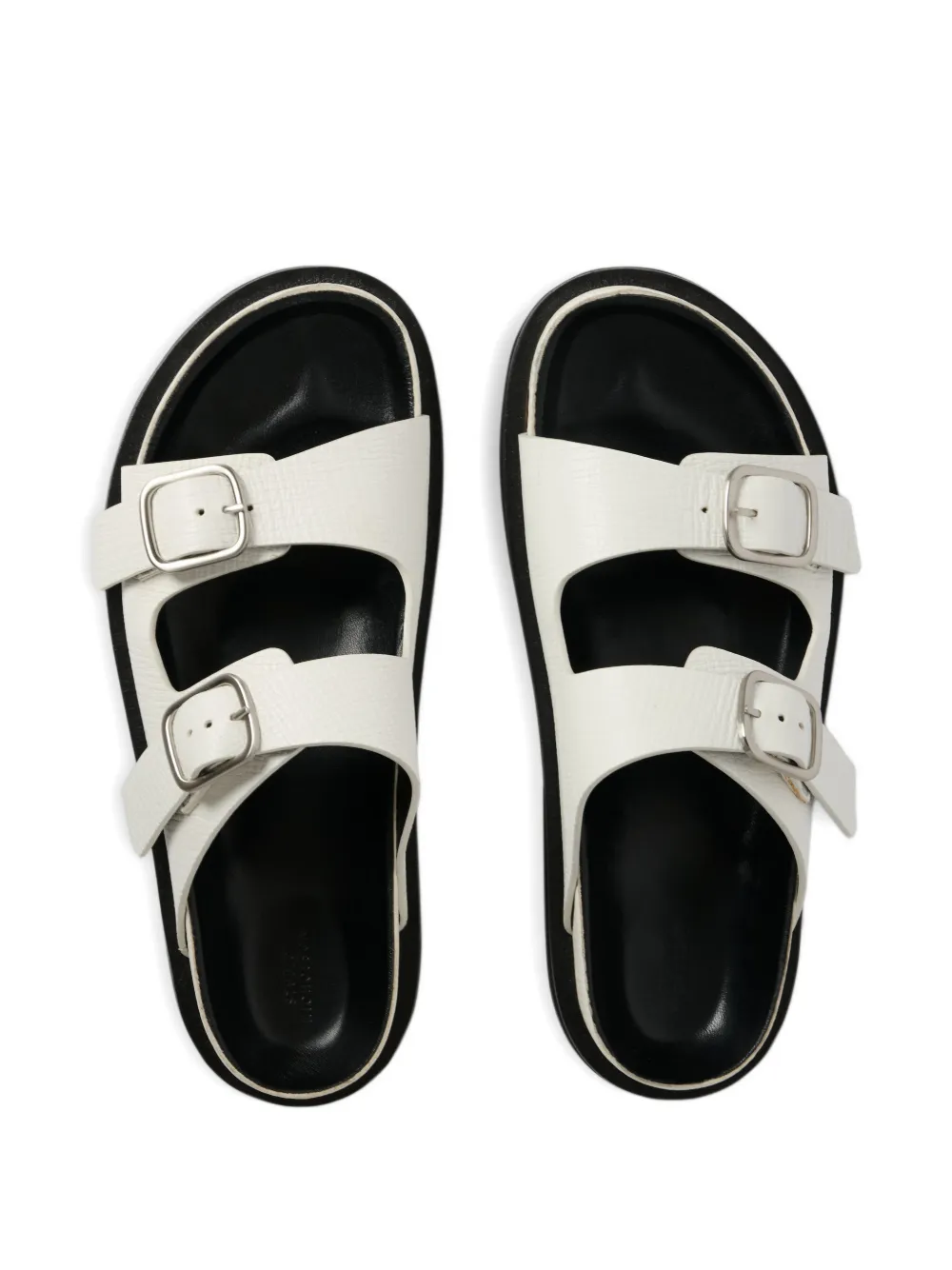 Studio Nicholson Denver leren sandalen met gespsluiting Wit