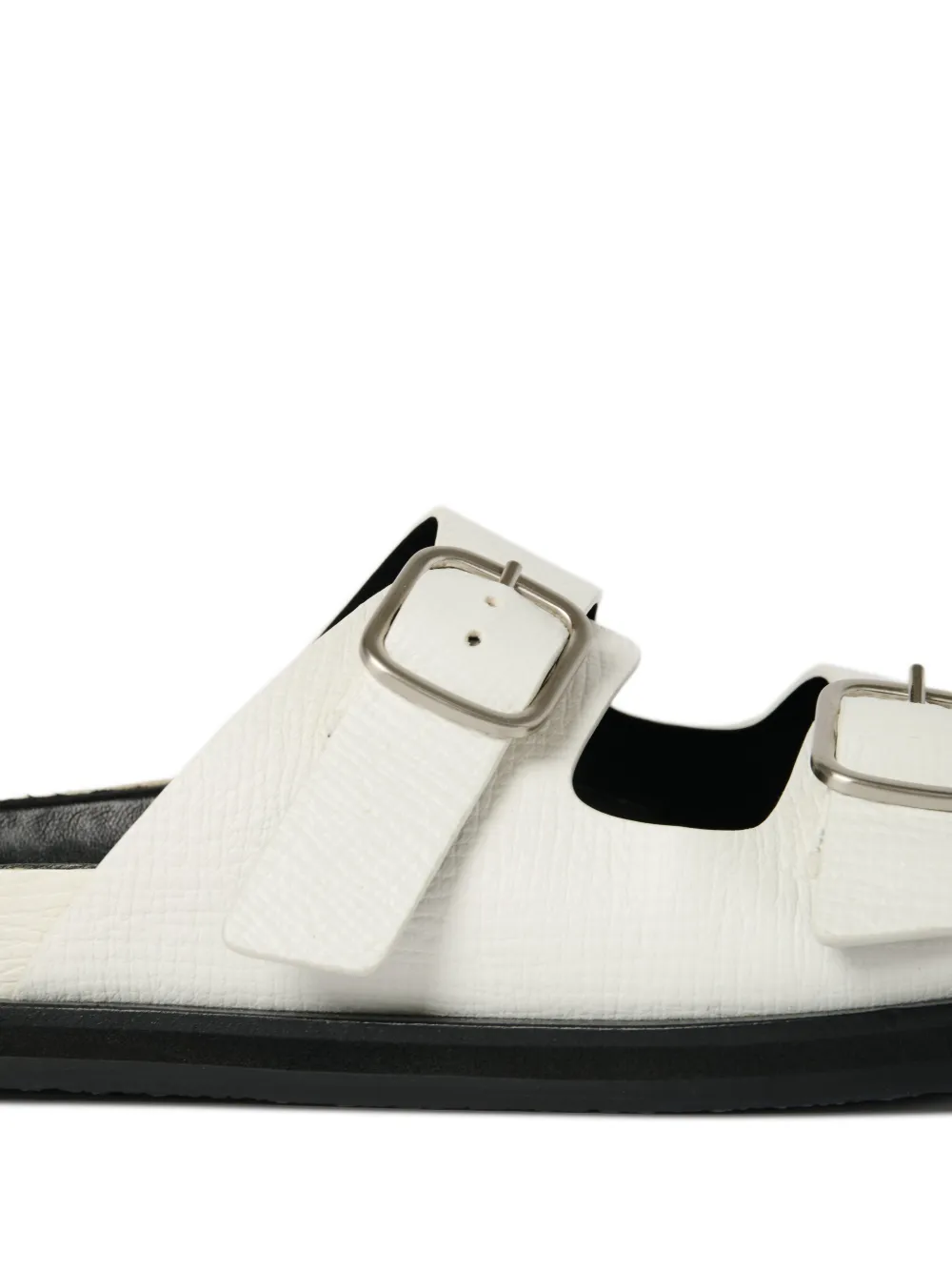 Buckle-Fastening Denver Leather Sandals