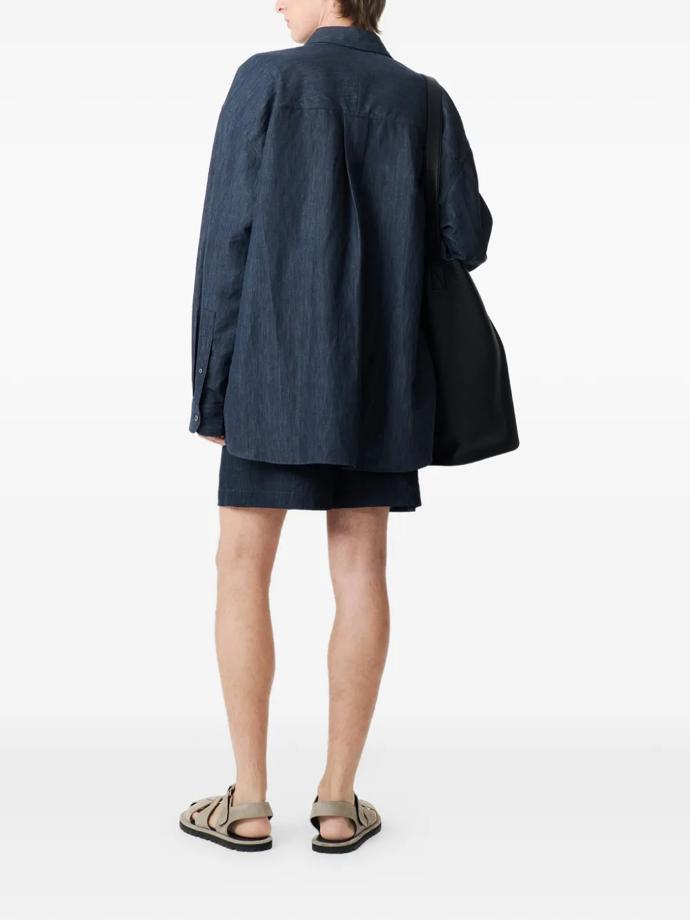 Studio Nicholson Elio elastische shorts Blauw
