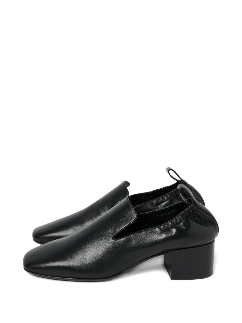 Studio Nicholson Moon stacked-heel square-toe loafers - Nero