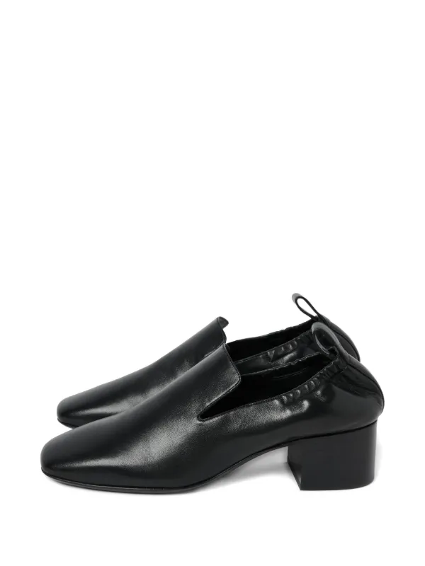 Studio Nicholson Moon Square-toe Loafers in Black