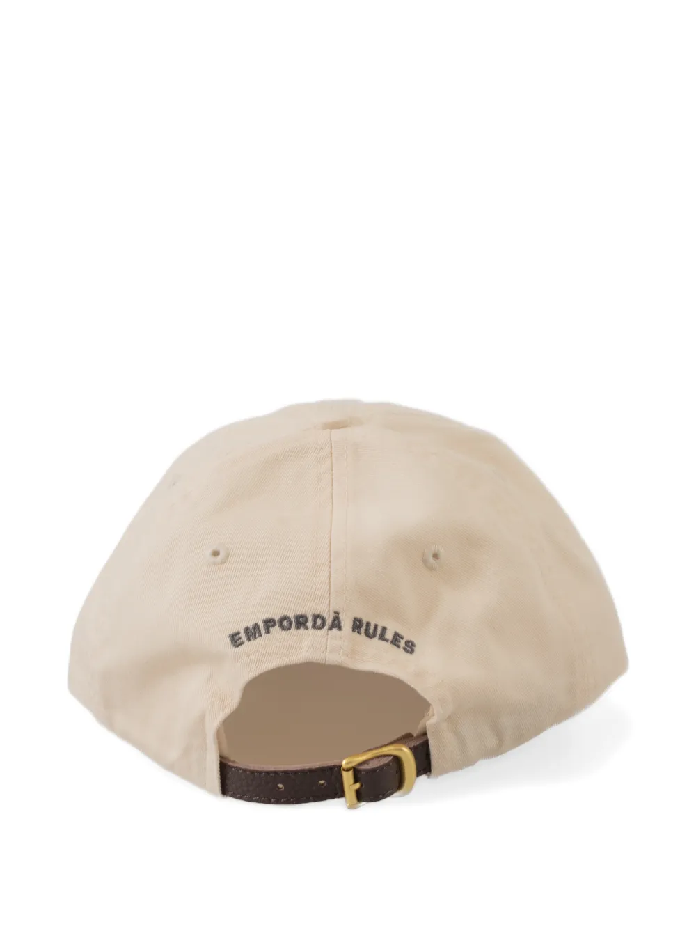  Les Héritiers X Mas Sorrer Embroidered Cap - Neutrals 