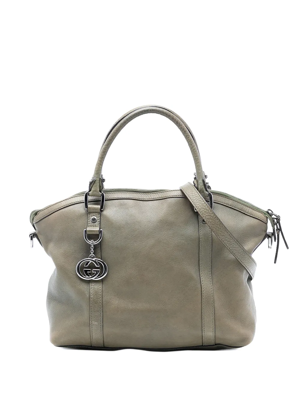 Gucci Pre-Owned Borsa a tracolla GG Charm Dome in pelle 2016-2025 - Marrone